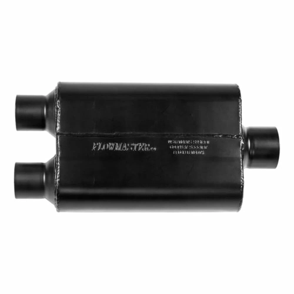 Muffler 40_ Series 2.5_ Dual In_3_ Center Out Aggressive Flowmaster